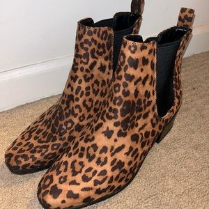 Leopard booties